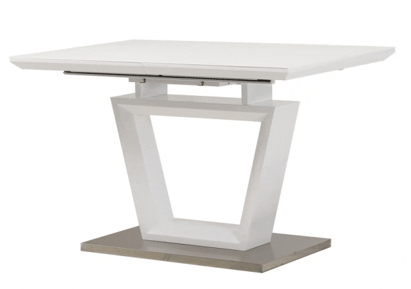 Стол раскладной обеденный Vetro Mebel TMM-51-1 Матовый Белый-0
