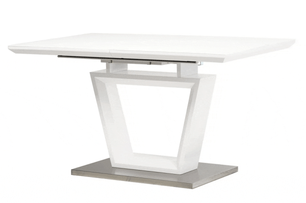 Стіл розкладний обідній Vetro Mebel TMM-51 Матовий Білий-0