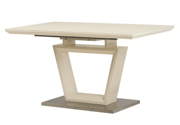 Стіл розкладний обідній Vetro Mebel TMM-51 Матовий Молочний-0