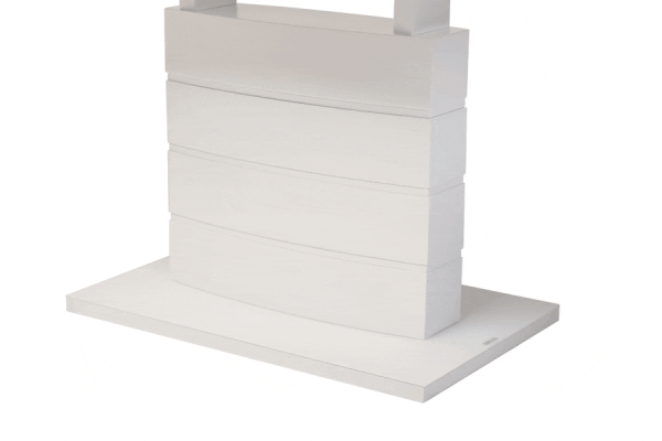 Стіл розкладний обідній Vetro Mebel TMM-50-1 Матовий Білий-8