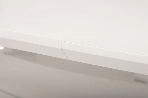 Стіл розкладний обідній Vetro Mebel TMM-50-1 Матовий Білий-9