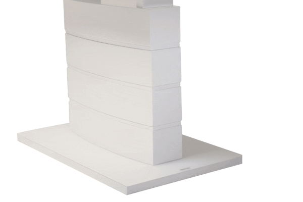 Стіл розкладний обідній Vetro Mebel TMM-50-1 Матовий Білий-16