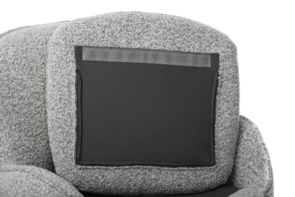 Поворотне крісло Vetro Mebel Каллісто Сіра бриж-11