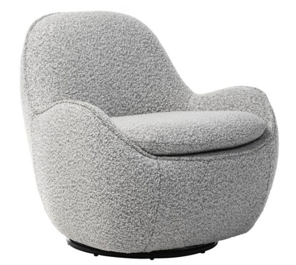 Поворотне крісло Vetro Mebel Каллісто Сіра бриж-0