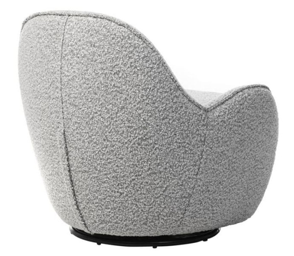 Поворотне крісло Vetro Mebel Каллісто Сіра бриж-3