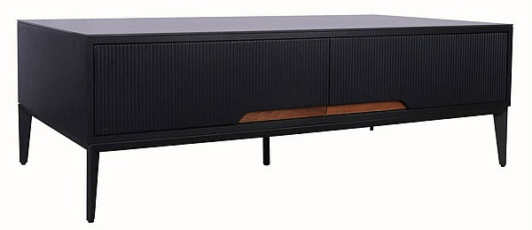 Журнальний стіл Vetro Mebel Палермо Чорний онікс-0