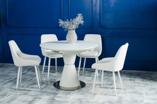 Розкладний обідній стіл Vetro Mebel TML-651-1 Білий-16