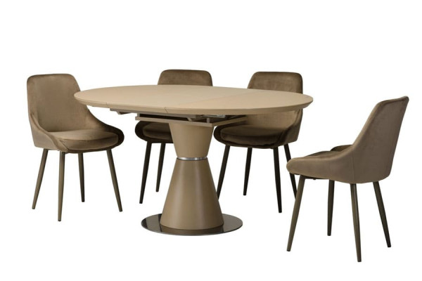 Розкладний обідній стіл Vetro Mebel TML-651-1 Капучіно-11