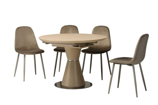 Розкладний обідній стіл Vetro Mebel TML-651-1 Капучіно-12