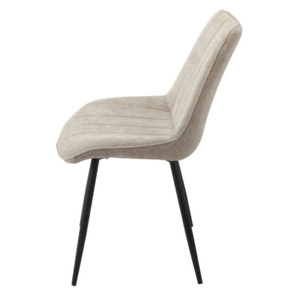 Стілець Vetro Mebel N-50 Бежево-чорний тканина-2