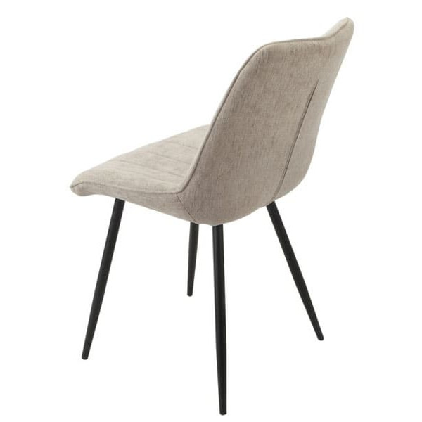 Стілець Vetro Mebel N-50 Бежево-чорний тканина-3