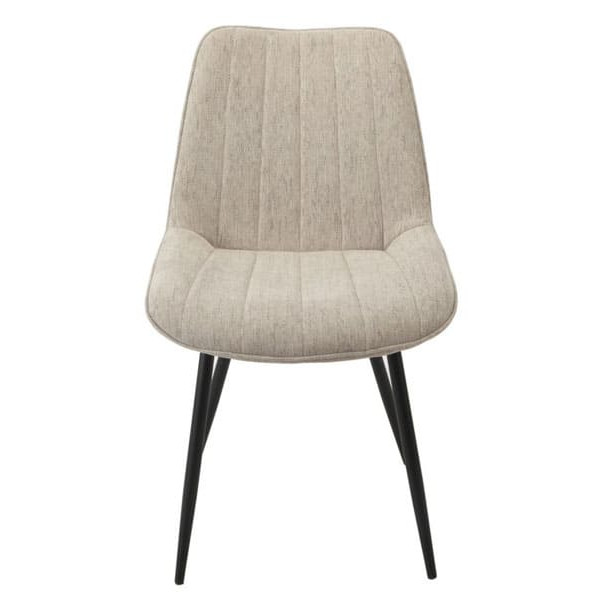 Стілець Vetro Mebel N-50 Бежево-чорний тканина-1