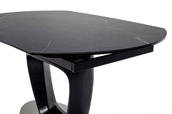 Керамічний стіл розкладний обідній Vetro Mebel TML-825 Неро маркіна-чорний-17