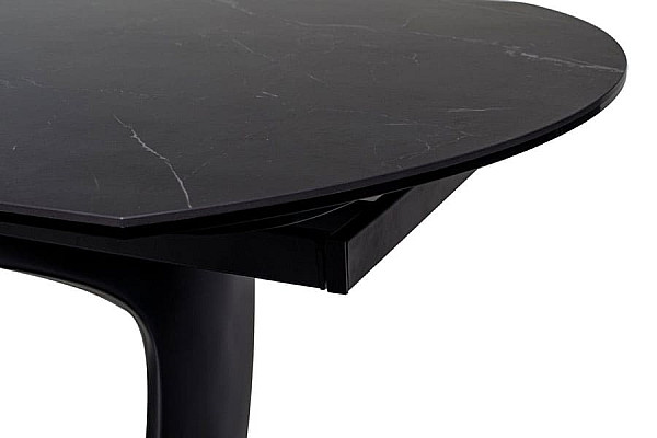 Керамічний стіл розкладний обідній Vetro Mebel TML-825 Неро маркіна-чорний-18