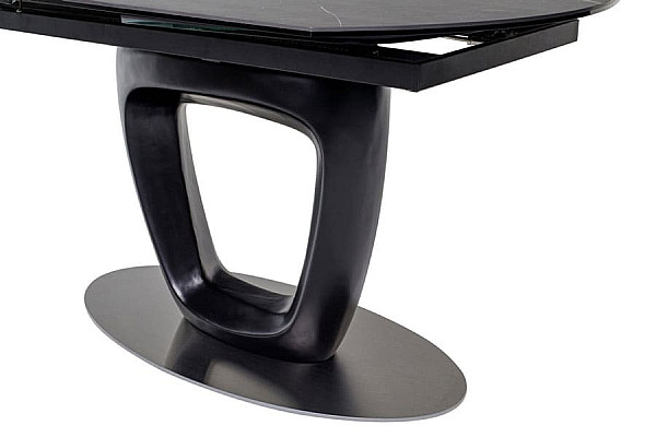 Керамічний стіл розкладний обідній Vetro Mebel TML-825 Неро маркіна-чорний-19