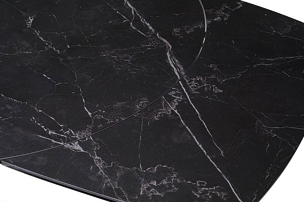 Керамічний стіл розкладний обідній Vetro Mebel TML-825 Неро маркіна-чорний-21