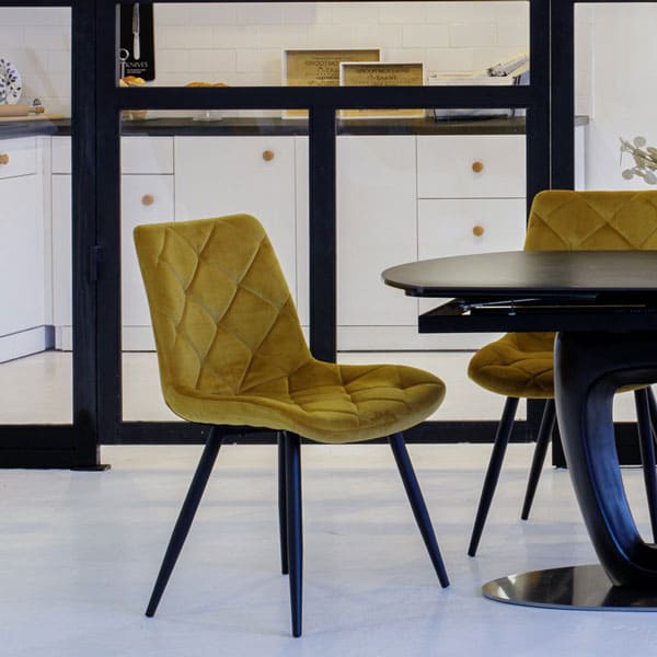 Керамічний стіл розкладний обідній Vetro Mebel TML-825 Неро маркіна-чорний-6