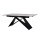 Керамічний стіл розкладний обідній Vetro Mebel Бруно TML-880 Білий мармур-чорний