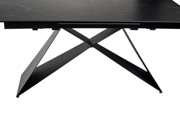 Керамический стол раскладной обеденный Vetro Mebel Бруно TML-880 Неро маркина-черный-13