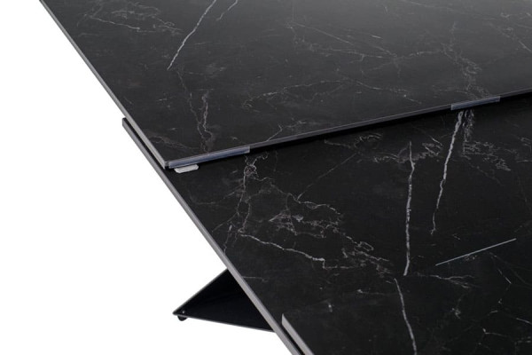 Керамический стол раскладной обеденный Vetro Mebel Бруно TML-880 Неро маркина-черный-16