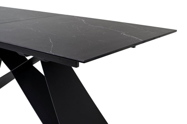 Керамический стол раскладной обеденный Vetro Mebel Бруно TML-880 Неро маркина-черный-17