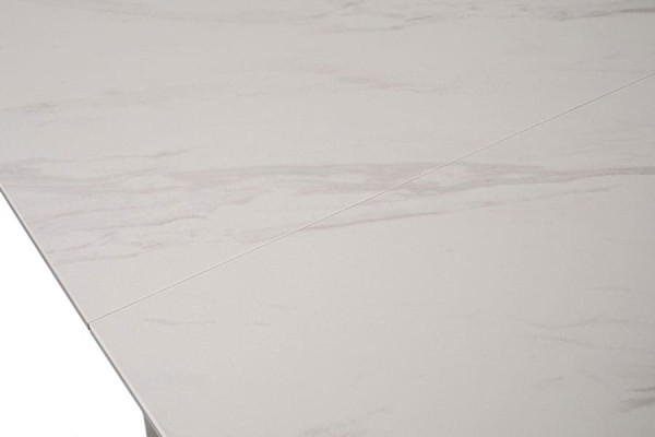 Керамічний стіл розкладний обідній Vetro Mebel TML-890 Бланко перлино-білий-20