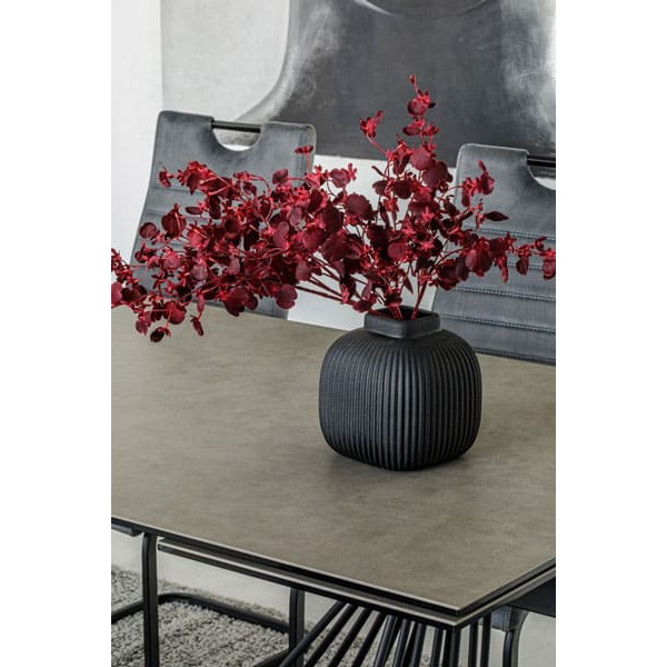 Керамический стол раскладной обеденный Vetro Mebel TML-900 Аливери грей-черный-14