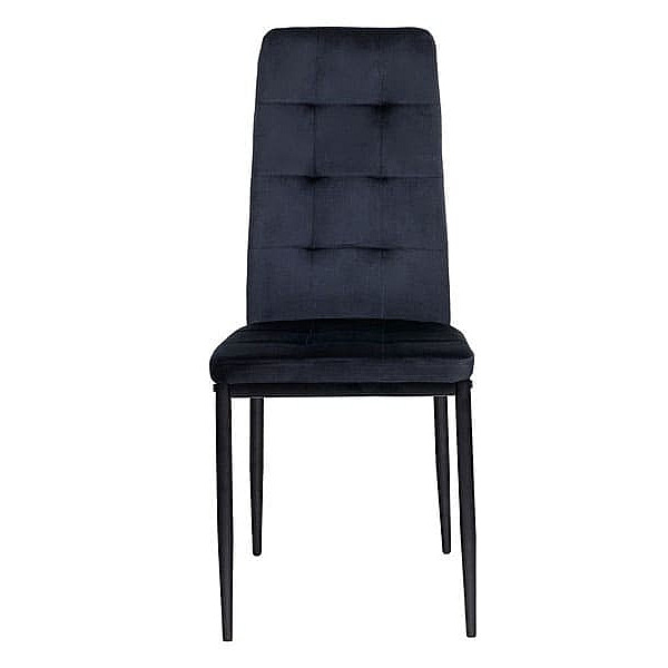 Стілець Vetro Mebel N-66-2 Чорний велюр-1