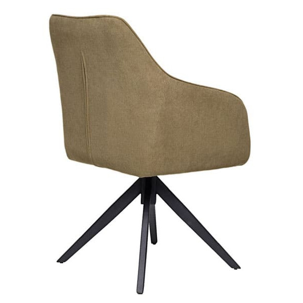 Стул поворотный Vetro Mebel R-100 Оливка вельвет-5