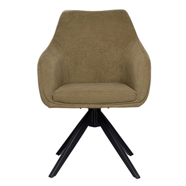 Стул поворотный Vetro Mebel R-100 Оливка вельвет-3