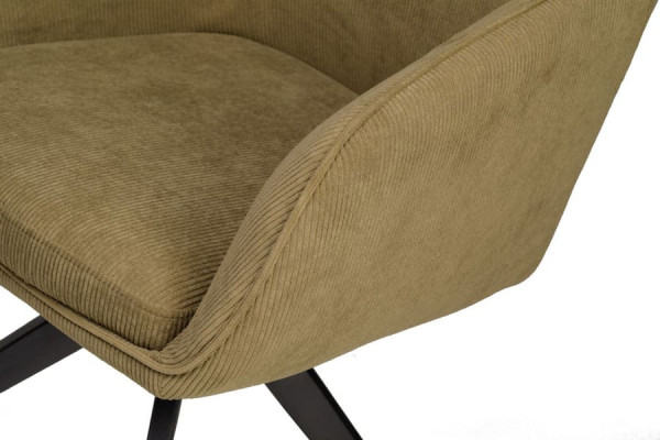 Стул поворотный Vetro Mebel R-100 Оливка вельвет-9