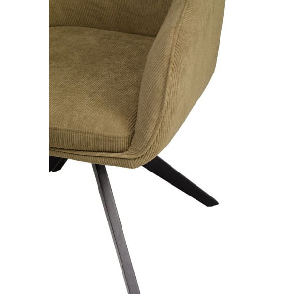 Стул поворотный Vetro Mebel R-100 Оливка вельвет-10