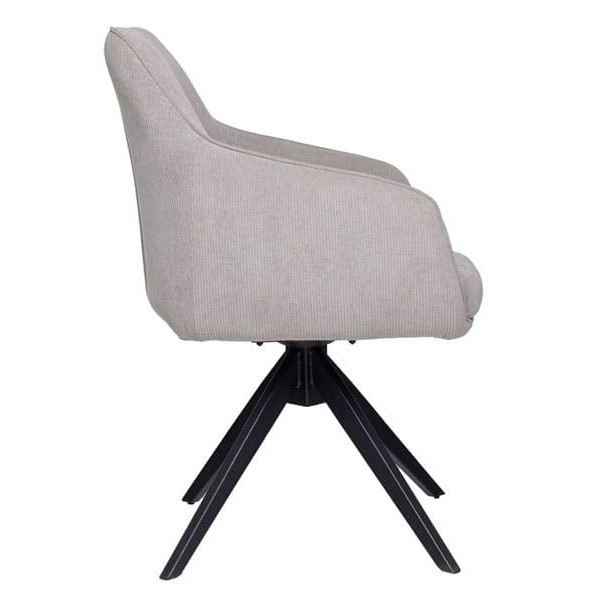 Стул поворотный Vetro Mebel R-100 Серый вельвет-4