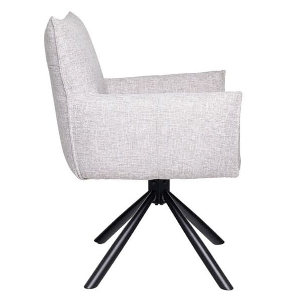 Стул поворотный Vetro Mebel R-90 Светло-серый меланж-6