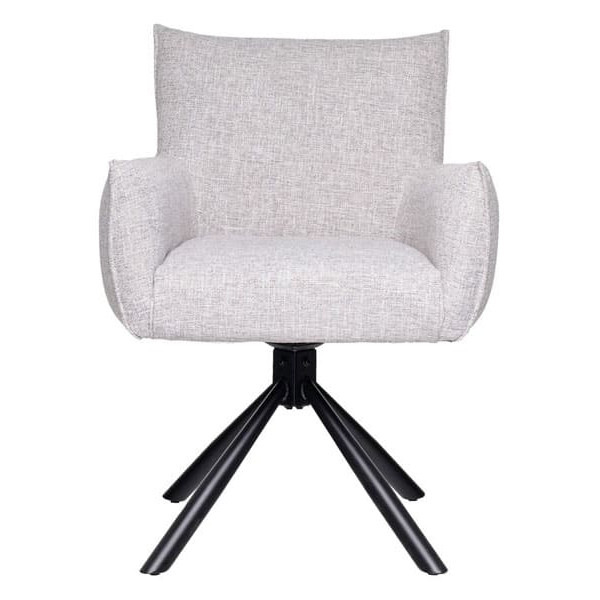 Стул поворотный Vetro Mebel R-90 Светло-серый меланж-5