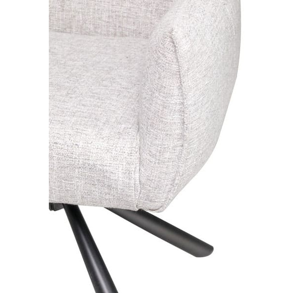 Стул поворотный Vetro Mebel R-90 Светло-серый меланж-12