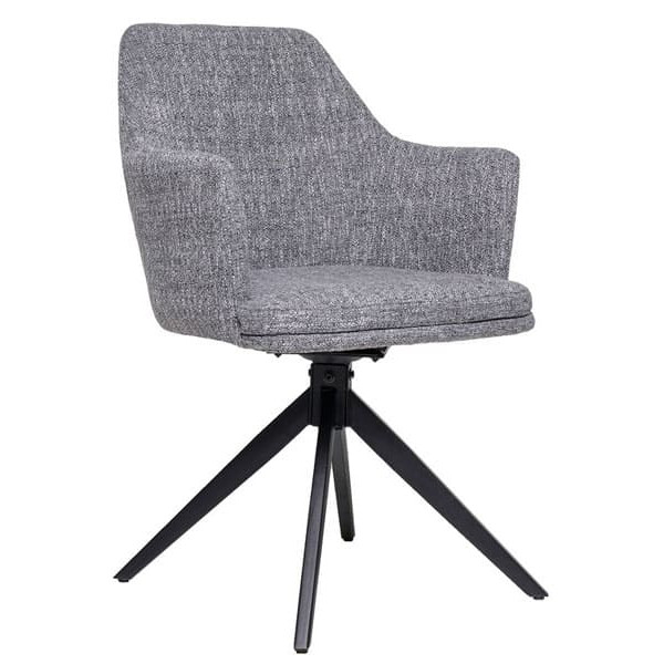 Стул поворотный Vetro Mebel R-95 Серый рогожка-0