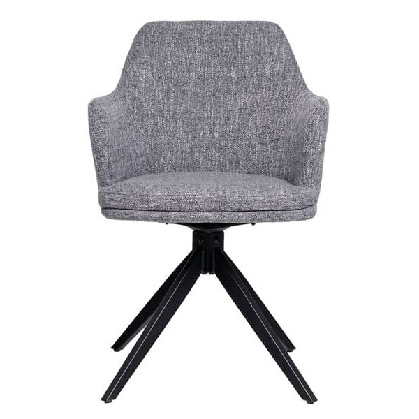 Стул поворотный Vetro Mebel R-95 Серый рогожка-1