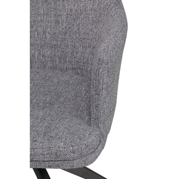 Стул поворотный Vetro Mebel R-95 Серый рогожка-8