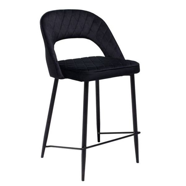 Напівбарний стілець Vetro Mebel B-125 Чорний-0