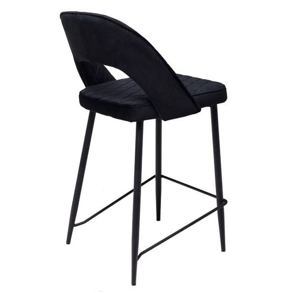 Напівбарний стілець Vetro Mebel B-125 Чорний-4