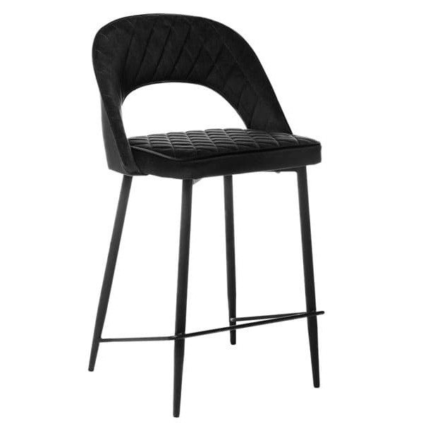 Напівбарний стілець Vetro Mebel B-125 Чорний-2