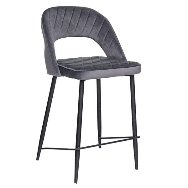 Напівбарний стілець Vetro Mebel B-125 Сірий-0