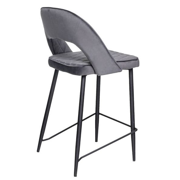 Напівбарний стілець Vetro Mebel B-125 Сірий-3