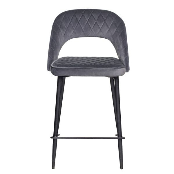 Напівбарний стілець Vetro Mebel B-125 Сірий-1