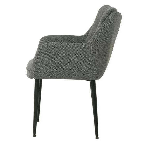 Стул Vetro Mebel M-64 Пепельный-черный Ткань-2