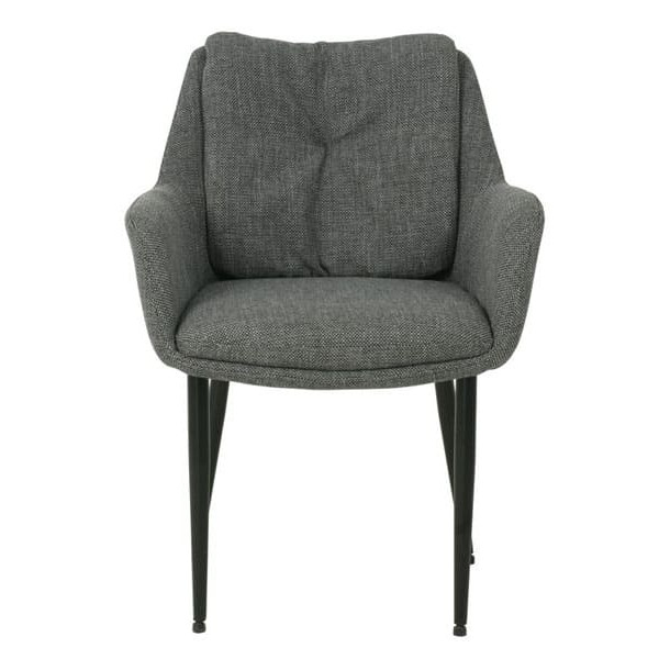 Стул Vetro Mebel M-64 Пепельный-черный Ткань-1