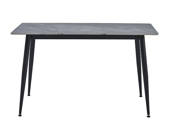 Керамічний стіл обідній Vetro Mebel TM-100 Ребекка грей-чорний-6