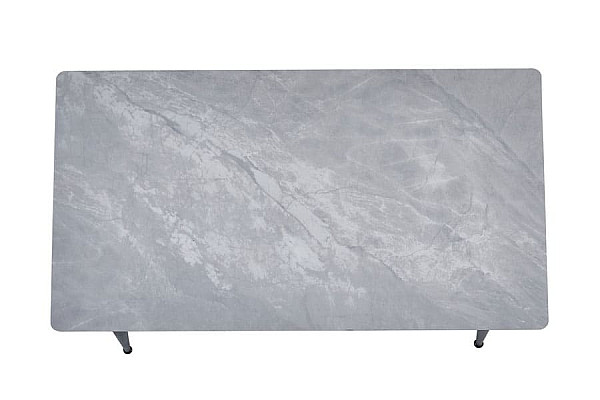 Керамічний стіл обідній Vetro Mebel TM-100 Ребекка грей-чорний-8