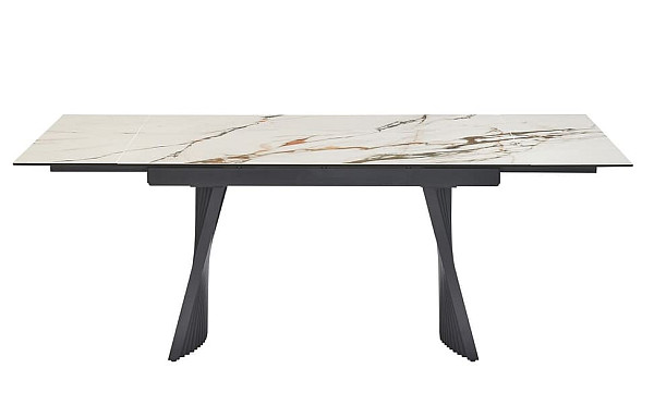 Керамічний стіл розкладний обідній Vetro Mebel Олімпія TML-985 калакатта голд-чорний-16